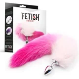 Butt Plug Fox Tail Size S Pink/White