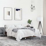  Okvir za krevet smeđi hrast 120x190cm konstruirano drvo i metal | shoptok.hr