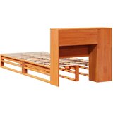  Krevet s regalom za knjige bez madraca 100x200 cm masivno drvo | shoptok.hr