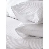 Posteljina saten pruga bela 200x220cm
