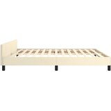  Okvir za krevet s uzglavljem krem 160x200 cm od umjetne kože | shoptok.hr