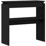 vidaXL Konzolna Miza Črni hrast Les 80 x 30 x 80 cm Dekorativni vložki | Shoptok.si