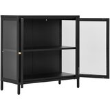 House Nordic Črna kovinska vitrina 80x80 cm Dalby – | Shoptok.si