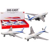 Metalni avion za igru Passenger - bijeli | shoptok.hr