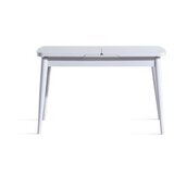 Hanah home milla - white white extendable dining table & chairs set (4 pieces) | ePonuda.com