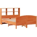  Krevet s regalom za knjige bez madraca 150x200 cm od borovine | shoptok.hr