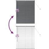 vidaXL Zavjesa za prozor sa zavjesama Ostalo Tamnosiva 100 x 130 cm Aluminij | shoptok.hr
