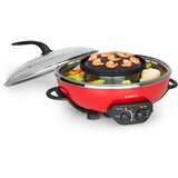 Klarstein Szechuan, hot pot i ploča za roštilj, kapacitet 5 L, 1350 W, 600 W, crvena | shoptok.hr