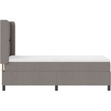  LED Box Spring Krevet Sivo-smeđa 90 x 190 cm tkanina | shoptok.hr