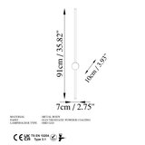 Opviq lights Crna LED zidna lampa ø 7 cm Sword – | shoptok.hr