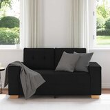  Dvosjed crne boje 160x77x82 cm tkanina | Eponuda.ba