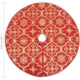  Luksuzna suknja za božićno drvce s čarapom crvena 122 cm tkanina | shoptok.hr