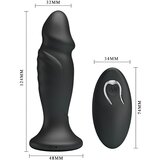 MR PLAY MR. PLAY - radijsko vodeni analni vibrator z možnostjo polnjenja (črn) | Shoptok.si