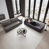 Bessagi Home zofa s posteljno funkcijo oliver, temno siva | Shoptok.si