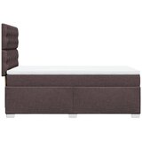  Krevet s oprugama i madracem tamnosmeđi 90 x 200 cm od tkanine | shoptok.hr