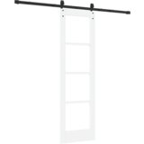  Klizna vrata sa setom opreme bijela 61x198.5 cm čvrsta drvo bor | shoptok.hr