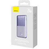 Baseus PPBD040205 Bipow Pro Powerbank 10000mAh, 2xUSB, USB-C, 20W, vijolična | Shoptok.si