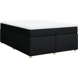 Maison Chic Box spring posteljni - Vzmetna postelja z vzmetnico črn 140x190 cm blago SL11930, (21881841) | Shoptok.si