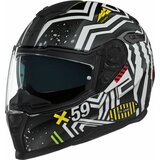 Nexx SX.100 Enigma Black/White MT L Čelada | Shoptok.si