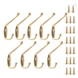 INF 9-Paket stenskih kavljev Kovinski kavlji Robe Hook Double Pin Stenski kavlji Gold, (21247157) Cene