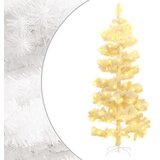 vidaXL Spiralno božićno drvce sa stalkom LED bijelo 180 cm PVC Cijene