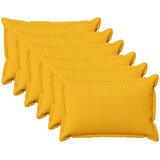  Presvlaka za jastuk 6 pcs HOUTEN Svijetlo žuta 50 x 80 cm | shoptok.hr