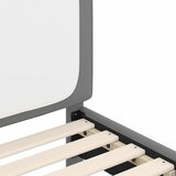  Okvir kreveta za malu djecu s naslonom Svijetlo siva PU | shoptok.hr