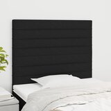  Uzglavlje Crno 80x5x118/128 cm Tkanina | shoptok.hr