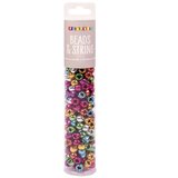 Playbox kovinski barvani perlice za nizanje, set 250 kos | Shoptok.si