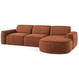 Makamii Kutna garnitura od šenila boja terakote (s desnim kutom/s ležaljkom) Omao – | shoptok.hr