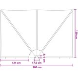  Zaslon za privatnost na balkonu 150 x 300 cm Poliester | shoptok.hr