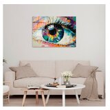 WALLXPERT dekorativna slika od kaljenog stakla eye (uv 179) 70 x 100 cm