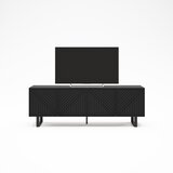Marckeric Črna TV omarica 161x55x35 cm Peta – | Shoptok.si
