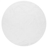 Mila Home Bela pralna okrogla preproga ø 100 cm Pelush White – Cene