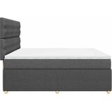  Krevet s oprugama i madracem tamnosivi 200 x 200 cm od tkanine | shoptok.hr