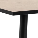MID.YOU JEDILNA MIZA, črna, barve hrasta | Shoptok.si