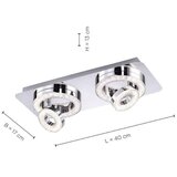 LEUCHTEN DIREKT 14521-17 - LED plafonsko svetlo TIM 2xLED/2,8W/230V + 2xLED/3,1W | Eponuda.com