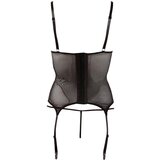 Cottelli - Sjajna prugasta prozirna majica (crna) - M | shoptok.hr