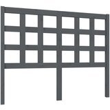  Uzglavlje za krevet sivo 125 5 x 4 x 100 cm od masivne borovine | shoptok.hr