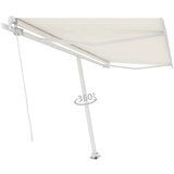  Prostostoječa ročno zložljiva tenda 400x350 cm krem, (20728748) | Shoptok.si