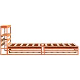 vidaXL Okvir kreveta bez madraca voštano smeđi 100x200 cm od borovine | shoptok.hr