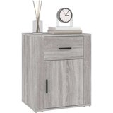  Noćni ormarić siva boja hrasta 50x36x60 cm konstruirano drvo | shoptok.hr