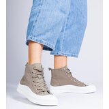 Gemre Green high platform sneakers Guerrino | Shoptok.si