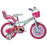 Barbie roza-belo otroško kolo velikosti 16 - kolo