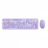 Aula tastatura i miš AC306 purple combo, 2.4G cene