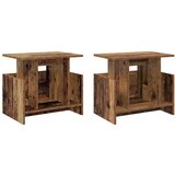 vidaXL TV stojalo 2 pcs Star les 50 x 35 x 45 cm Konstruiran les, (5000132791) | Shoptok.si