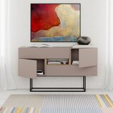 Marckeric Siva/bež niska komoda 145x82 cm Titan – | shoptok.hr