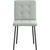 vidaXL Jedilni stoli 4 kosi svetlo siv žamet | Shoptok.si