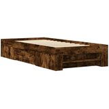  Okvir kreveta bez madraca dimljena boja hrasta 90x200 cm drveni | shoptok.hr