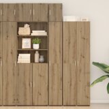 vidaXL Vitka omarica za shranjevanje Umetni hrast 30x42.5x225 cm Inženirski les | Shoptok.si